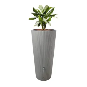 Linus 2in1 Water Butt 220 Litres Zink Grey